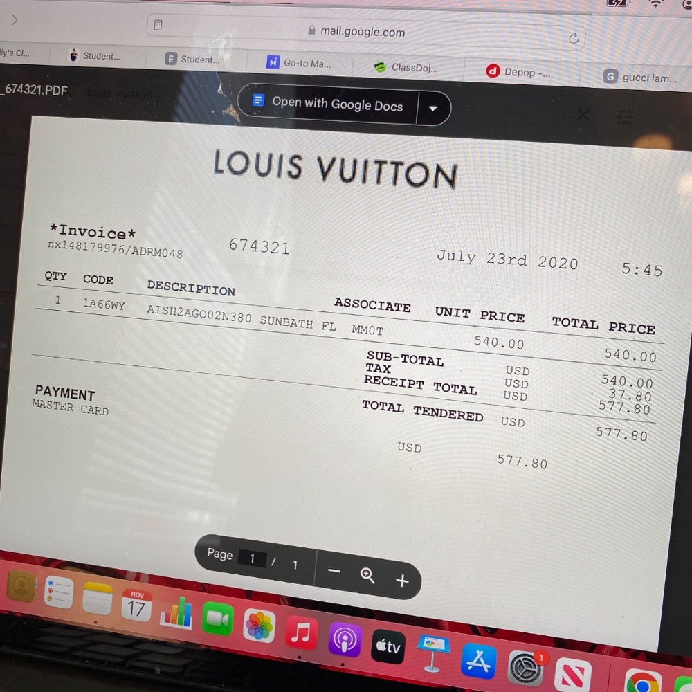 Louis Vuitton Sunbath Flat Mule - Picture 9 of 12